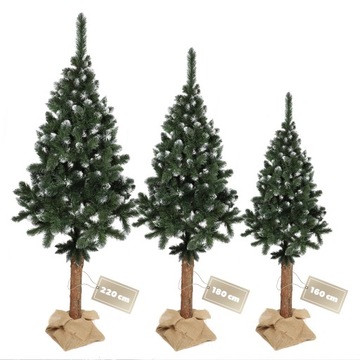 РОЖДЕСТВЕНСКАЯ ЕЛКА ИСКУССТВЕННЫЙ АЛМАЗ НА СТВОЛЕ, 220 СМ, СОСНА