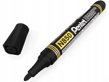 PENTEL N850 ПЕРМАНЕНТНЫЙ МАРКЕТ КРУГЛЫЙ ЧЕРНЫЙ НАБОР ИЗ 10 ШТ.
