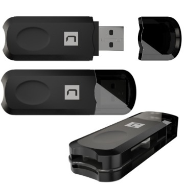 CZYTNIK KART NATEC MINI ANT 3 SDHC MMC M2 MICRO SD USB 2.0 CZARNY