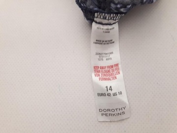 DOROTHY PERKINS długi KOMBINEZON w wzory _ 42