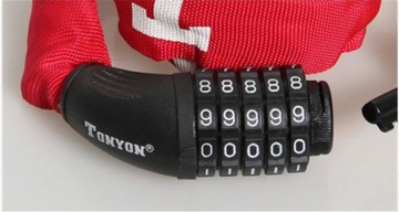 ЦЕПЬ ВЕЛОСИПЕДНОГО ЗАМКА КОД МОТОРА ВЕЛОСИПЕДА БЕЗОПАСНОСТЬ ВЕЛОСИПЕДА