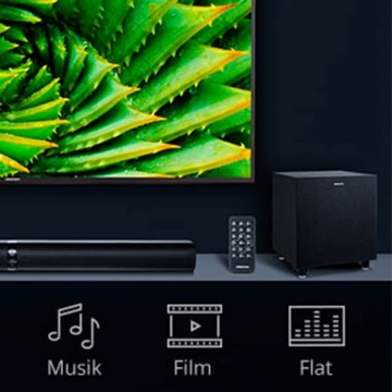 SOUNDBAR MEDION 2in1 Bluetooth 5.3, мощный беспроводной сабвуфер. 2x30 Вт+60 Вт (СКЗ)