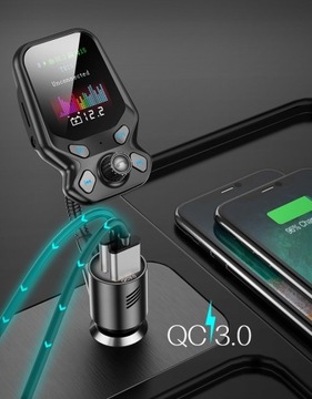 Современный АВТОМОБИЛЬНЫЙ FM-ПЕРЕДАТЧИК BLUETOOTH