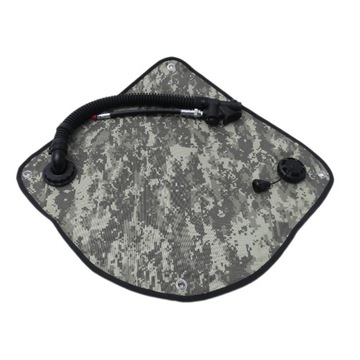 BCD do nurkowania, skrzydło, pęcherz, boja do nurkowania swobodnego, montowana z boku, nylonowa, pompowana, zielona