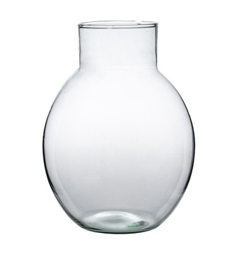 Szklany wazon kula W-615 H:25cm D:20cm