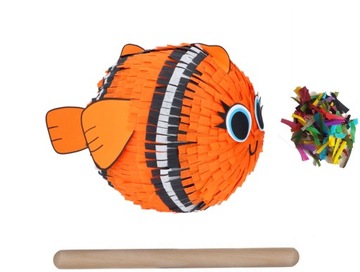 PINIATA ryba rybka Nemo błazenek dodatki 90 cm