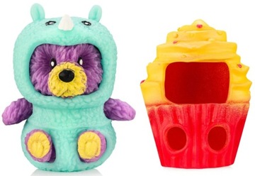 STROJE MODNE MISIKI 1 miś 2 ubranka RHINO CUPPY seria 2