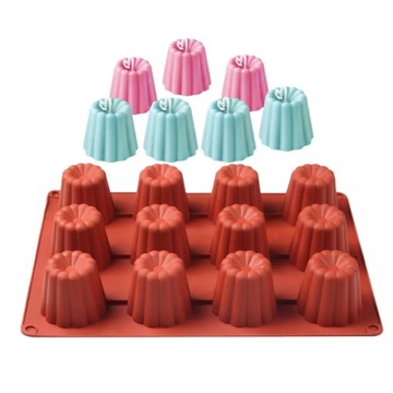 FORMA silikonowa DO CANELLE MUFFINEK PANA COTTA BABECZEK CANELE foremka 12