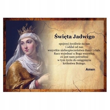 Pocztówka 23. Mój Patron - św. Jadwiga