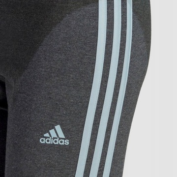 Legginsy Damskie Sportowe Adidas Bawełniane 3-Stripes S