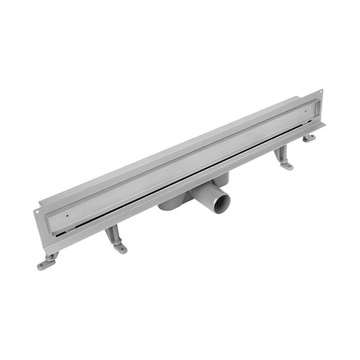 Odpływ liniowy ŚCIENNY VOGI pod płytkę 50 cm NISKI SYFON fi 50 stal