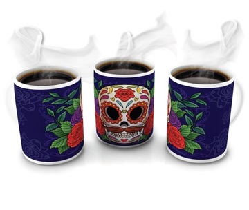 KUBEK 300ml MUERTOS Czaszki Czaszka Meksyk v6
