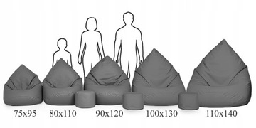 PUFA SAKO XXXL WOREK WELUR + GRATIS | MEGA FOTEL LOFT PREMIUM