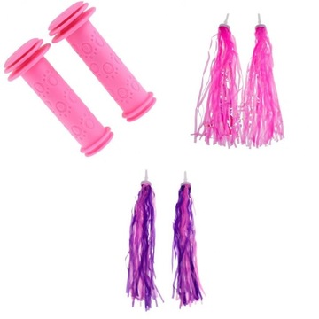 Kids Bike Handlebar Grip Child Tricycle Scooter Tassels Streamers Decor