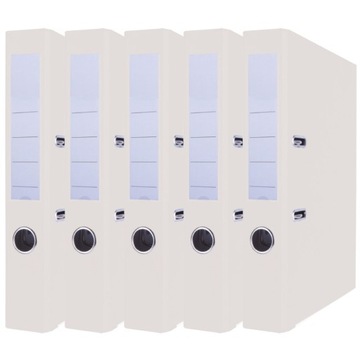 Segregator Biurowy A4 z Dźwignią Okucie 50mm Biały x5