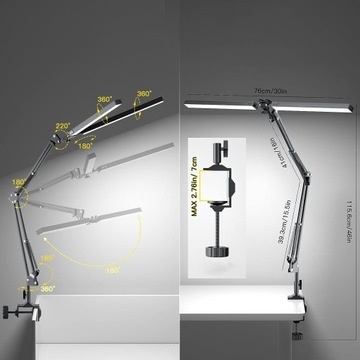 РЕГУЛИРУЕМАЯ НАСТОЛЬНАЯ ЛАМПА ДЛЯ МОНИТОРА КОМПЬЮТЕРА