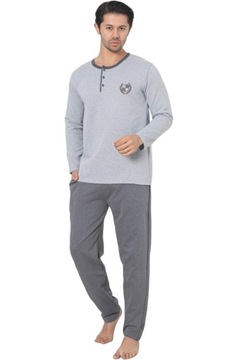 МУЖСКИЕ ПИЖАМЫ ТЕПЛЫЕ ИЗ ПЛОТНОГО ХЛОПКА ДЛИННЫЕ БРЮКИ С ДЛИННЫМИ РУКАВАМИ/КАРМАНАМИ/ПУГОВИЦАМИ