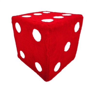 Пуф DICE с точками детский из Плюша - ПЕНОПОЛОТЕННЫЙ ГРАНУЛЯТ