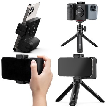 Uchwyt Grip do Telefon na statyw + Pilot Bluetooth