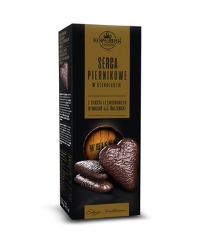 Toruńskie PIERNIKOWE SERCA z ciasta LEŻAKUJĄCEGO W WHISKY 128g