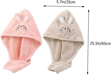 Мягкие полотенца 4 мультяшные шапочки для сухих волос для волос