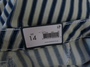 PAPAYA__JEANSOWE SPODENKI PASKI DŻINS__42 XL