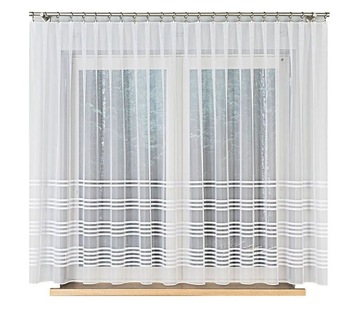FIRANA ŻAKARD FIRANKA KRÓTKA SZYTA 300x160 W PASY
