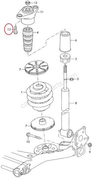 ВИНТ ПОДВЕСКИ VAG OE N90758302 AUDI VW