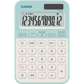 Калькулятор CASIO MS-20YC-LG Живлення батарейно-сонячне Незалежна пам'ять