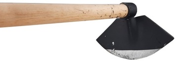 Садовая мотыга-копалка, кованая, стальная полукруглая, 230 мм, с ручкой