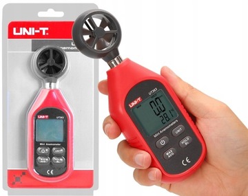 PROFESJONALNY WIATROMIERZ ANEMOMETR Z TERMOMETREM CYFROWY UNI-T UT363