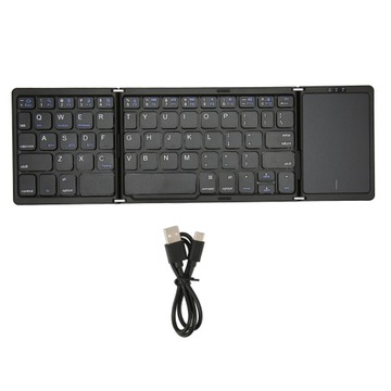 foldable keyboard b089t 3 folded touchpad function 64 keys portable type c