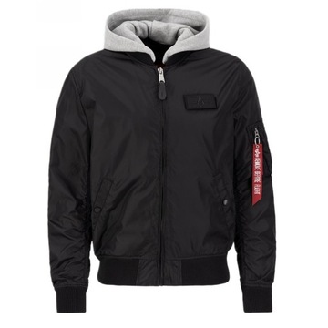 Kurtka Alpha Industries MA-1 TT Hood 196108 03 Czarna XXL