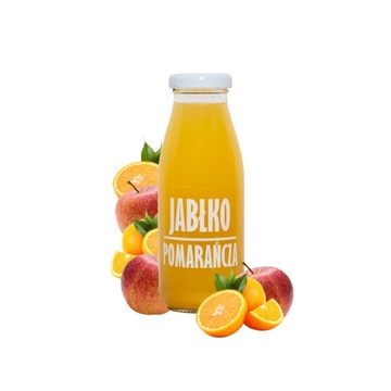 Sok jabłko pomarańcza sok z pomarańczy 100% 250ml z jabłek do deserów NFC