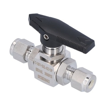 Шаровой кран из нержавеющей стали, 3-х частей, прямой, 1/4 стопа