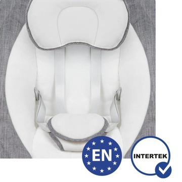 Электрическая качалка с пультом Kidwell LUXI 2в1 серый меланж