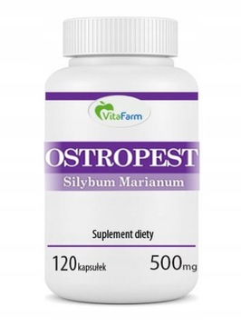 OSTROPEST PLAMISTY KAPSUŁKI 120 SZT WĄTROBA 500 MG