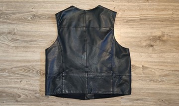 Мужской кожаный мотожилет (58), раму 120