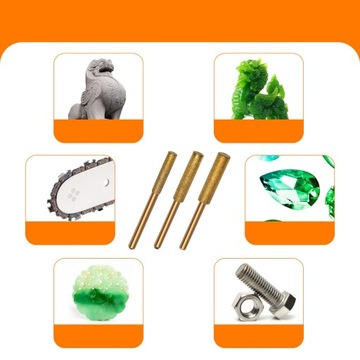 Набор напильников для заточки бензопилы, 3 размера, 4 мм, 4,8 мм, 5,5 мм, 15 шт.