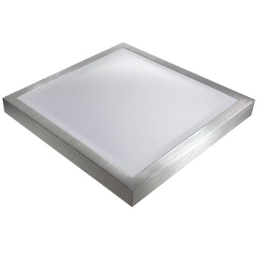 Plafon LED 24W 4000K Z CZUJNIKIEM SREBRNY KWADRAT