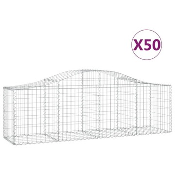 Габионные корзины, 50 шт, 200х50х60/80 см, оцинкованные