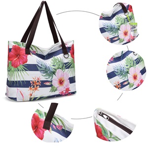 ПЛЯЖНАЯ СУМКА XXL НА МОЛНИИ, РАЗНОЦВЕТНАЯ, БОЛЬШАЯ ВМЕСТИТЕЛЬНОСТЬ