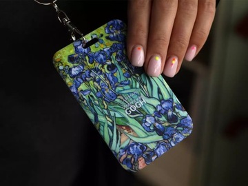 Визитница/держатель удостоверения личности - В. Ван Гог, Ирисы (CARMANI)