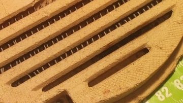 шамотная нагревательная пластина со спиралью МАЛЕНЬКАЯ бритва