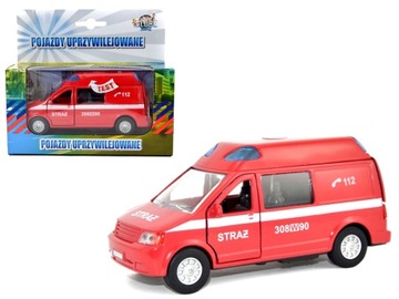 auto STRAŻ POŻARNA VAN WÓZ STRAŻACKI głos/światło SAMOCHÓD zabawka