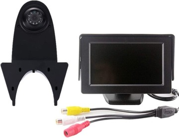 Kamera cofania monitor + kamera cofania, widoczno