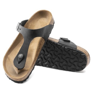 Japonki damskie formowane Birkenstock Gizeh WYGODNE SKÓRZANE 845251