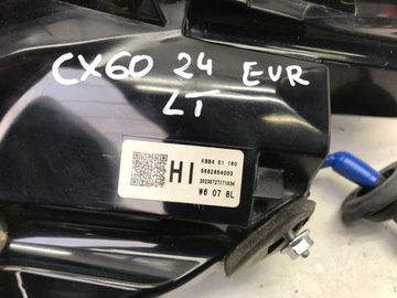 MAZDA CX-60 CX60 2024 SVĚTLO LED LEVÝ W BLATNÍK ZADNÍ KBB451160 EVROPA