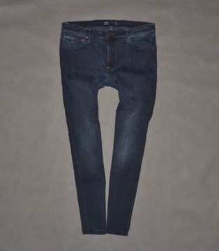 TOMMY HILFIGER JEANS SIMON NAVY BLUE SKINNY WASH JEANS ORYGINAŁ_______36/32