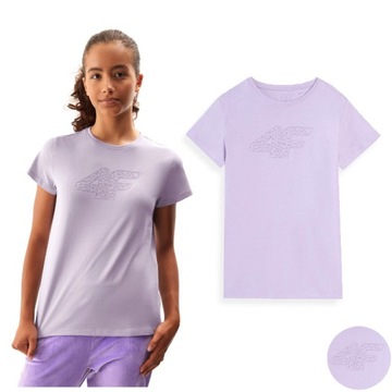 KOSZULKA DZIEWCZĘCA 4F T-SHIRT BAWEŁNA 164